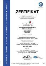 Gesamtklinikum, Medizinische Dienste, Pflegedienste, Funktionsdienste und MVZ Weiden ISO 9001:2015