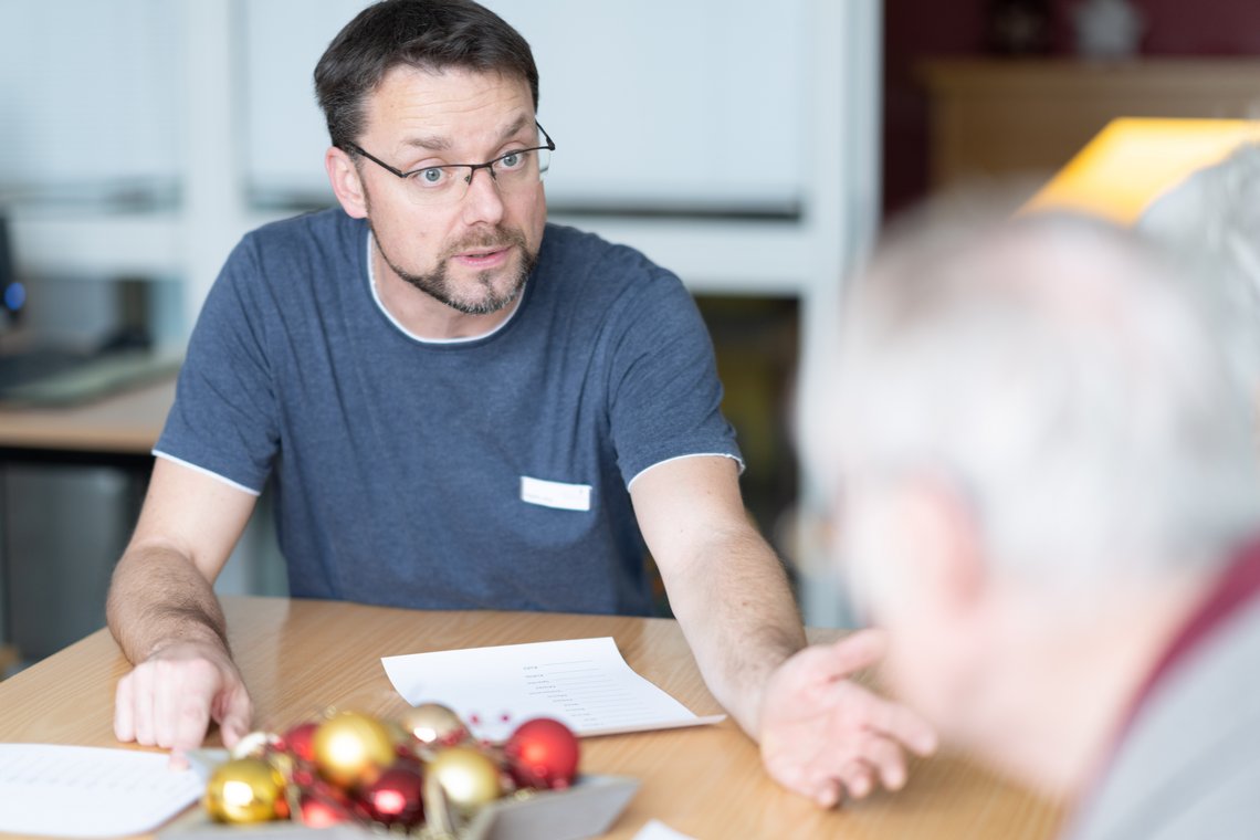 Psychologe im Gespräch