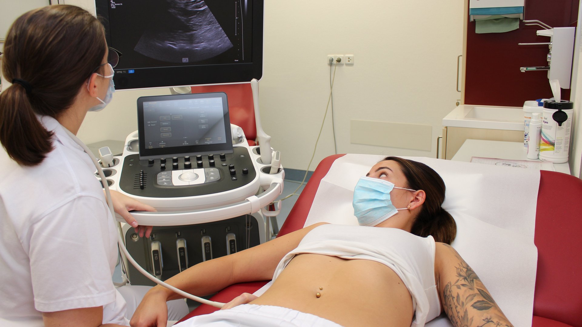 Ultraschall bei Patientin